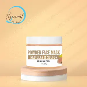 POWDER FACE MASK - Moroccan Red Clay & Sulfur (Acne & Oily Skin)