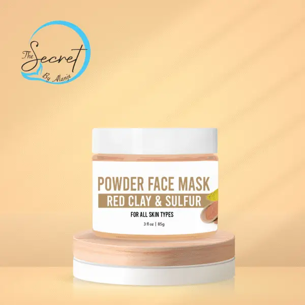 POWDER FACE MASK - Moroccan Red Clay & Sulfur (Acne & Oily Skin)